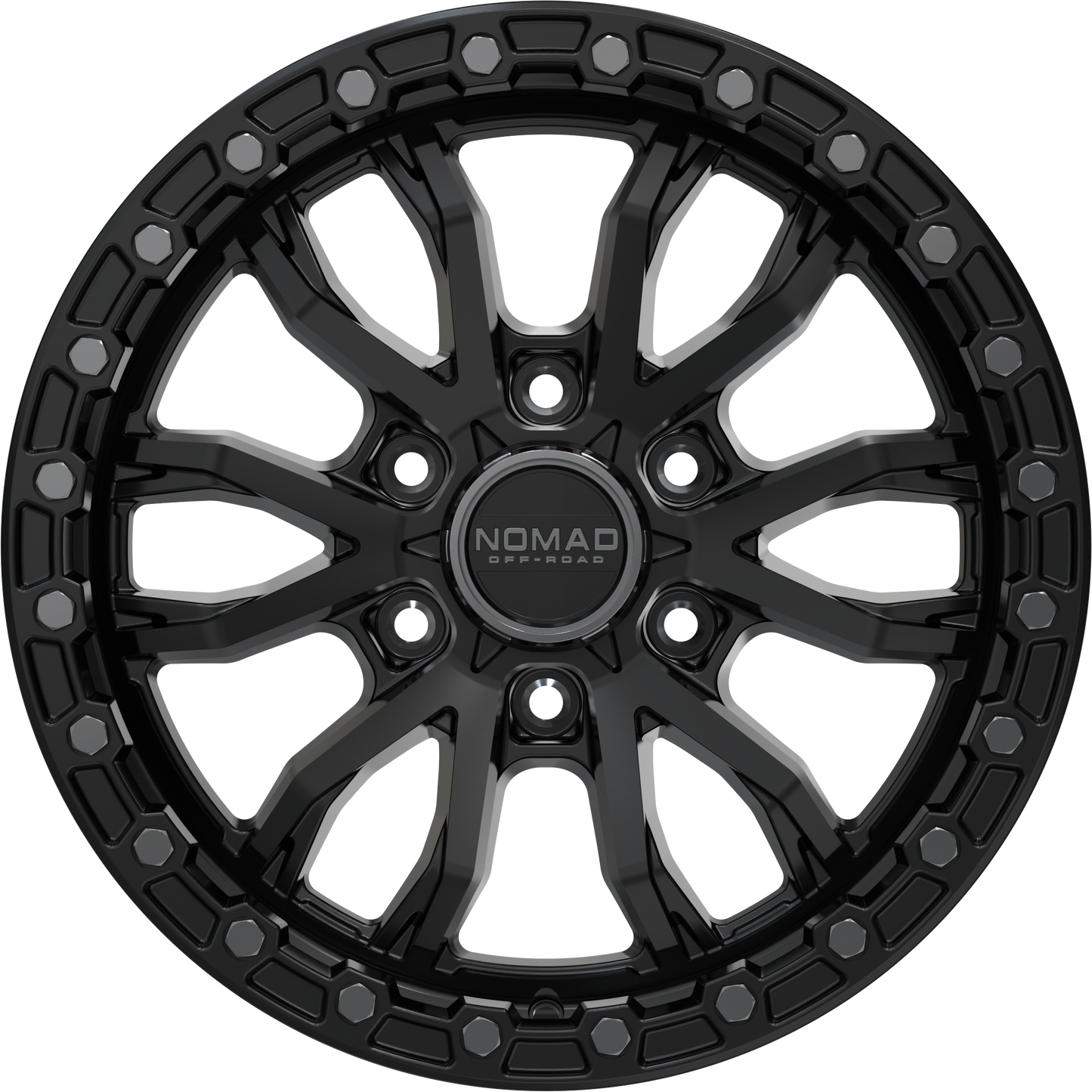 Nomad N133 Black Satin Lacquer wheel front view