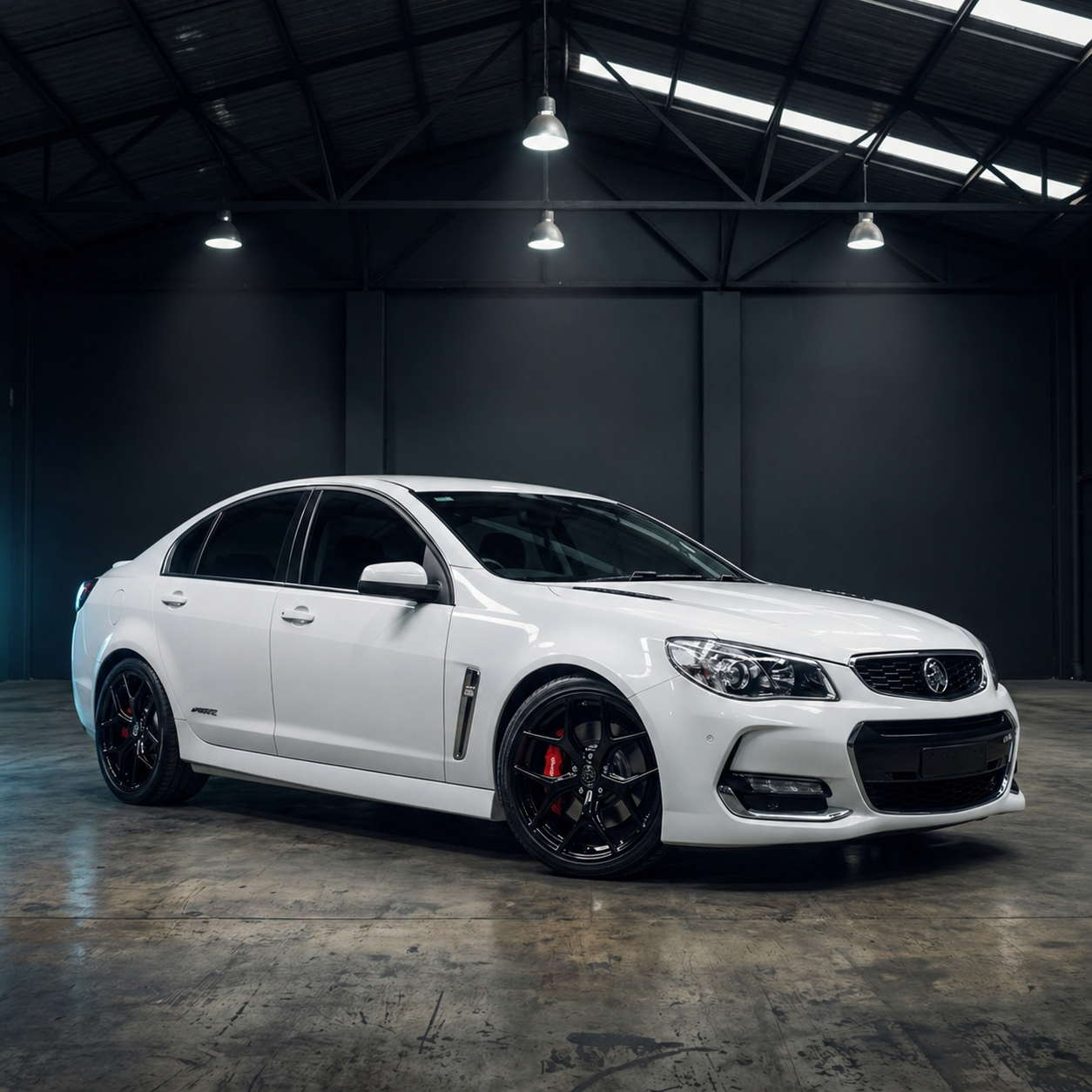 Suits Holden Commodore VZ VE VF HSV - GTSR Style 20" Gloss Black Dark Tint Staggered Wheels