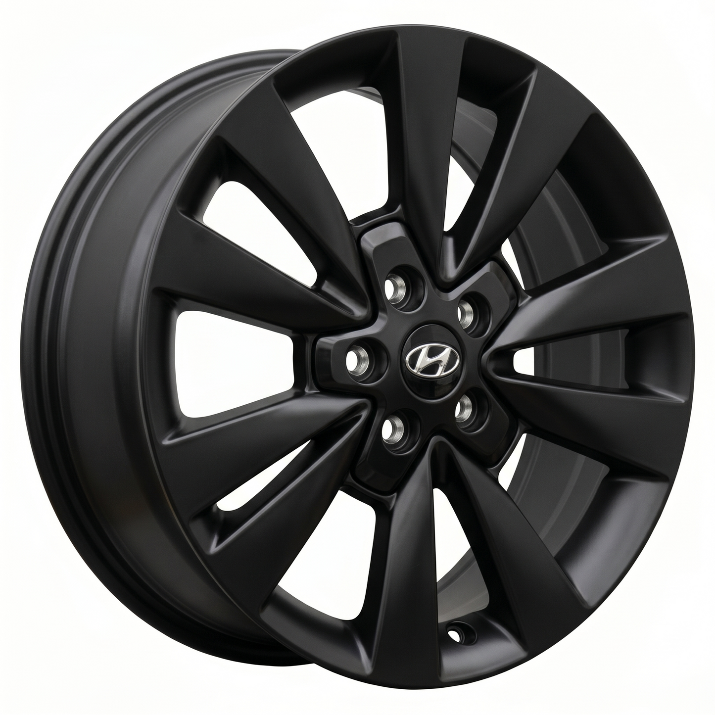 Suits Hyundai i30 Elantra Sonata Tucson Kona - i30 Style 18x7.5 Satin Black Wheels