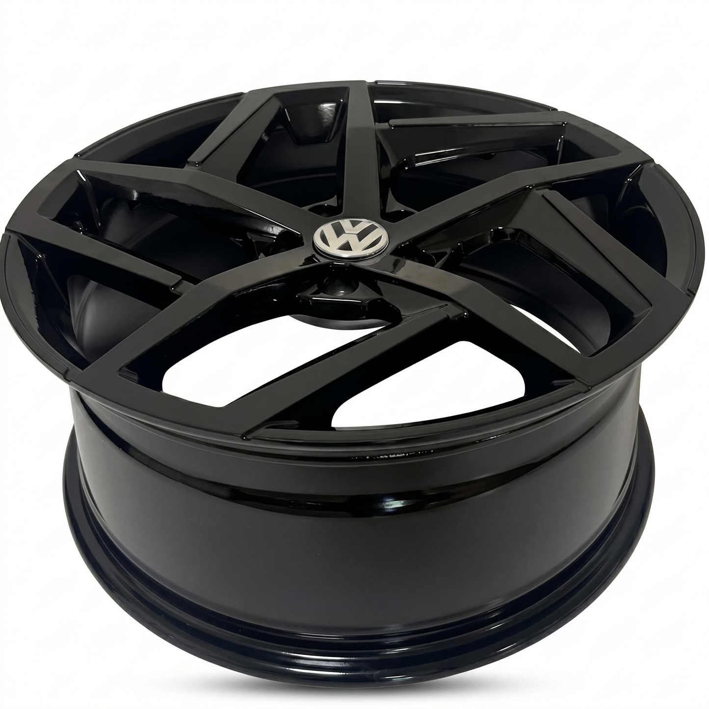 5-Spoke Style 19x8 Gloss Black Set - VW Golf Mk5 Mk6 Mk7 Mk8