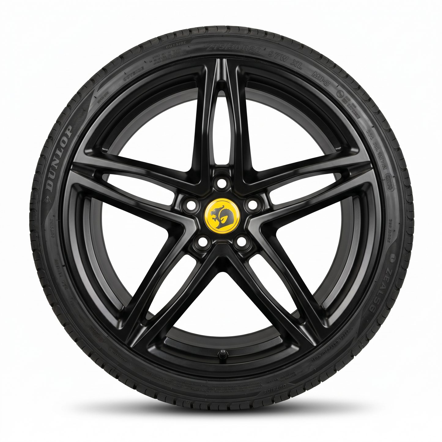 Suits Holden Commodore VT VX VY VZ VE VF — GTS Rimfire LSA Style 20" Staggered Wheels | Shadow Chrome Satin Black Gloss Black