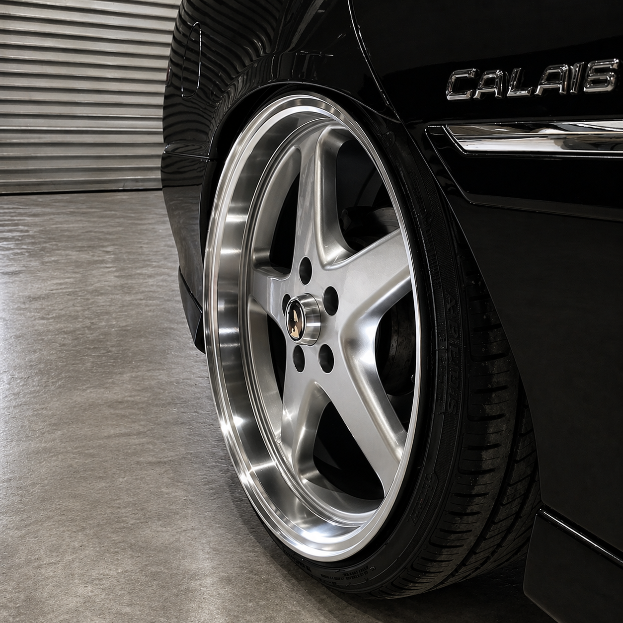 WALKY 20x9.5 - GLOSS SILVER MACHINED LIP (1PC)