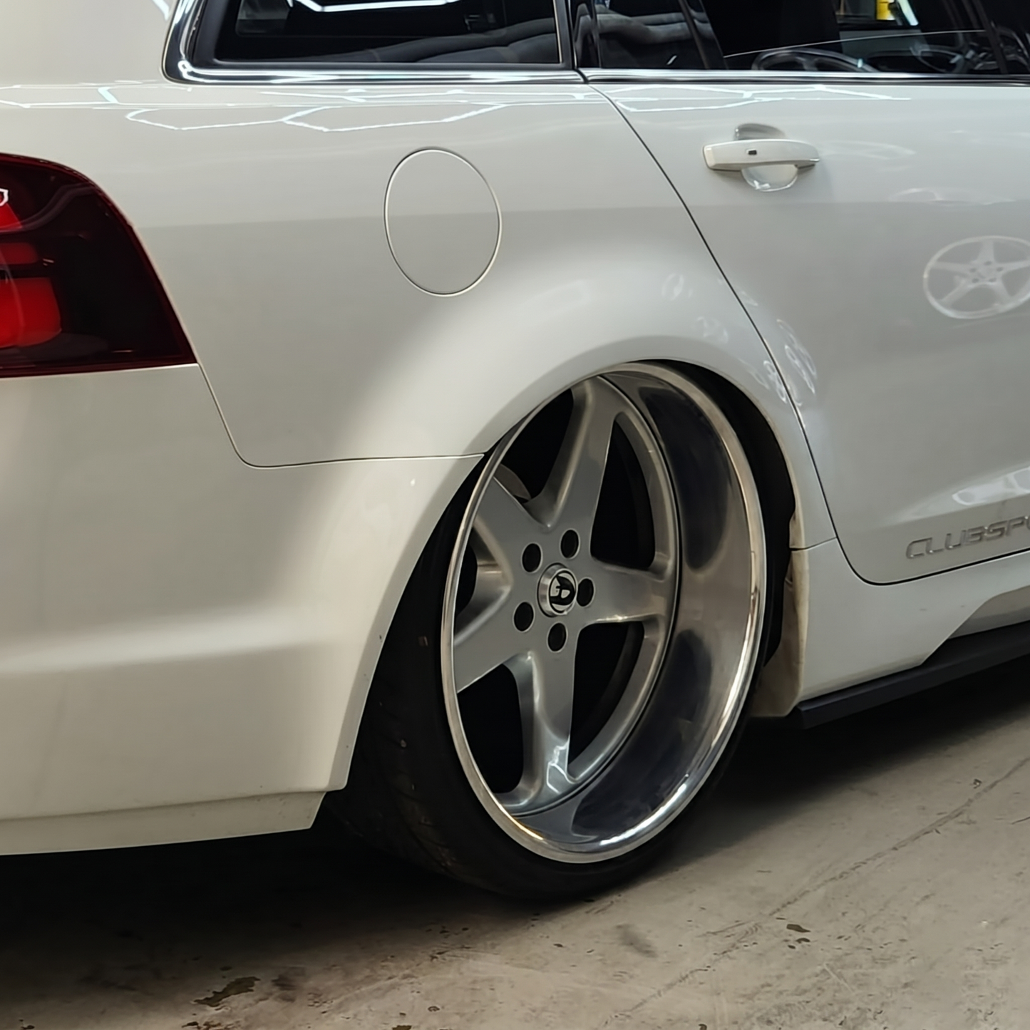 Walky Wheels fitted to white Holden