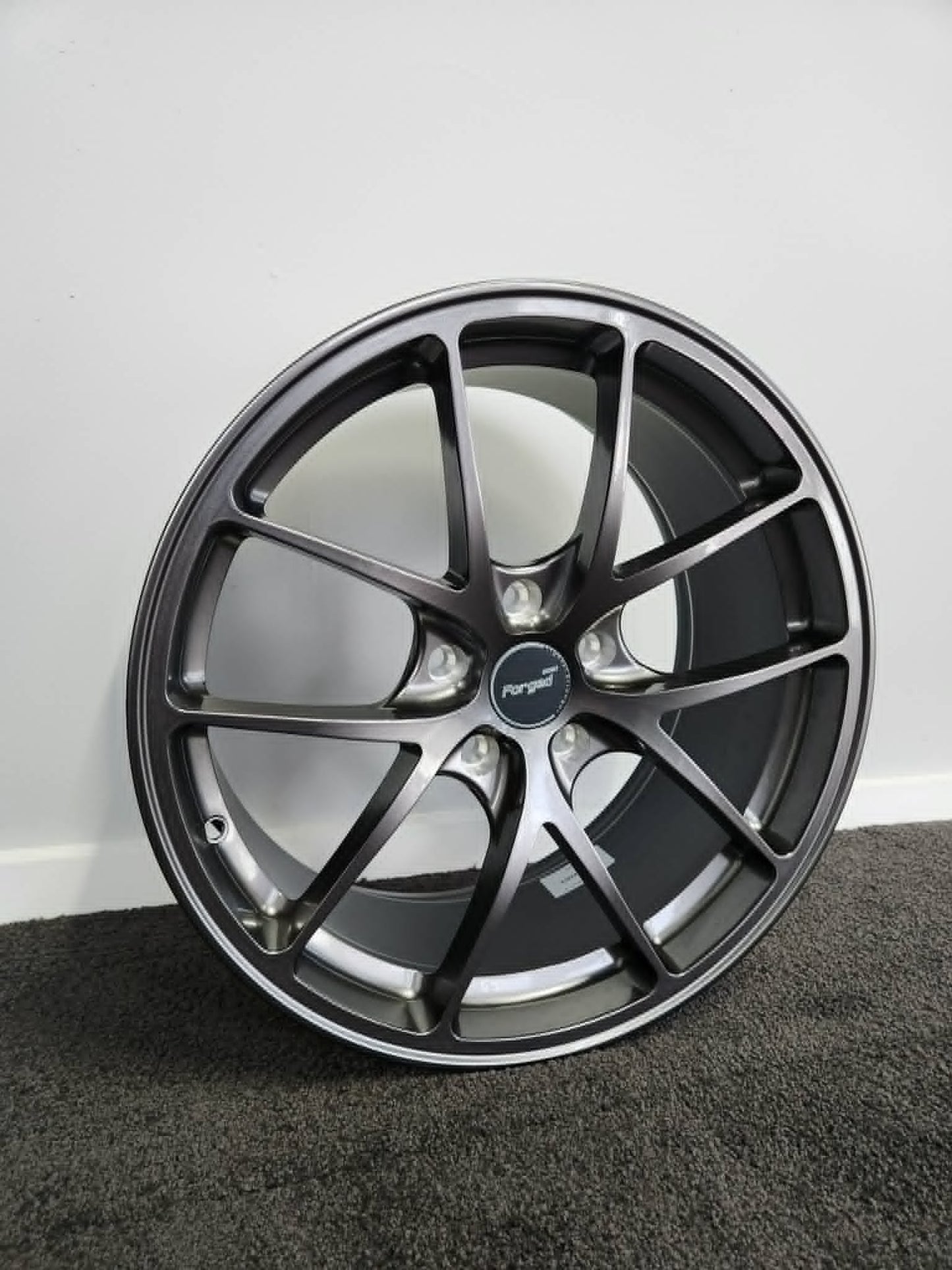 Fully forged ultra lightweight wheel showroom view