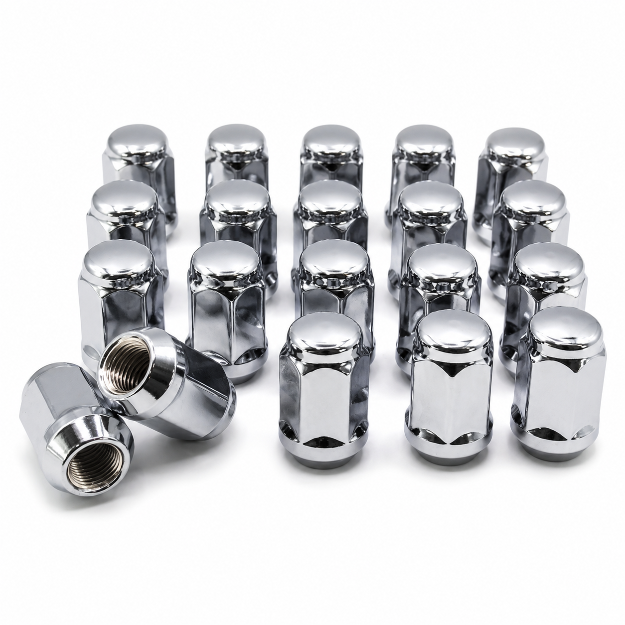 20 Pack Wheel Nuts 12x1.25 – Black or Chrome