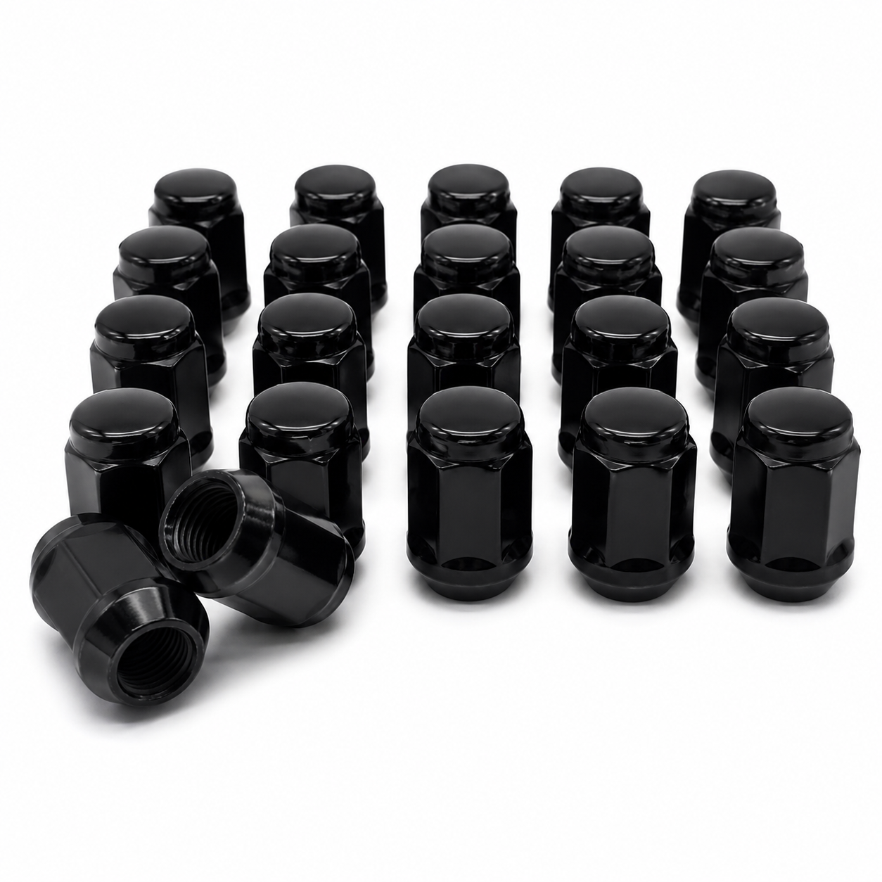20 Pack Wheel Nuts 12x1.25 – Black or Chrome