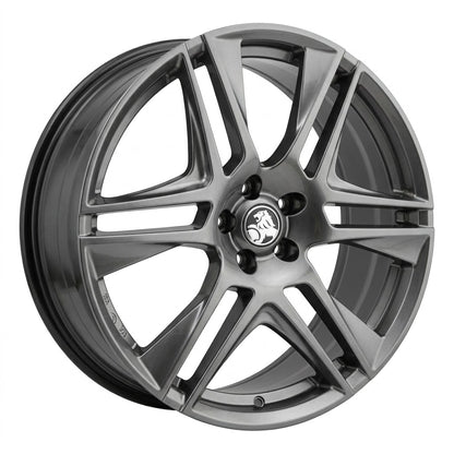 Suits Commodore VE VF - Blades 22x8 Hyper Dark Machine Lip Wheels