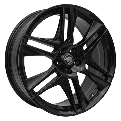 Suits Commodore VE VF - Blades 22x8 Gloss Black Wheels