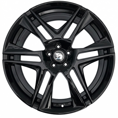 Suits Commodore VE VF - Blades 22x8 Gloss Black Wheels