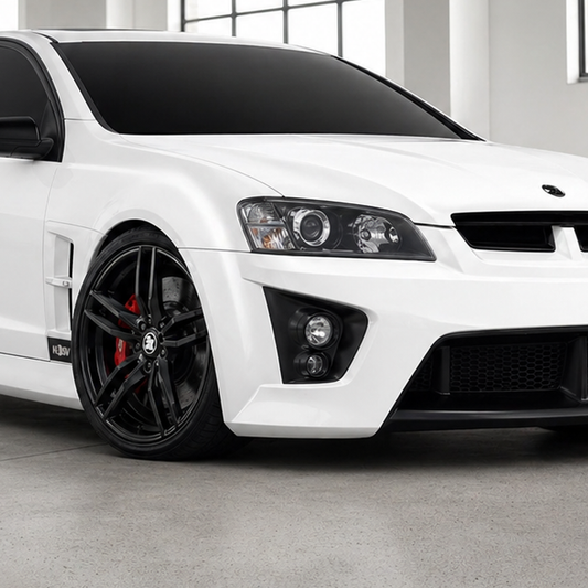 Suits Commodore VE VF - Blades 22x8 Gloss Black Wheels
