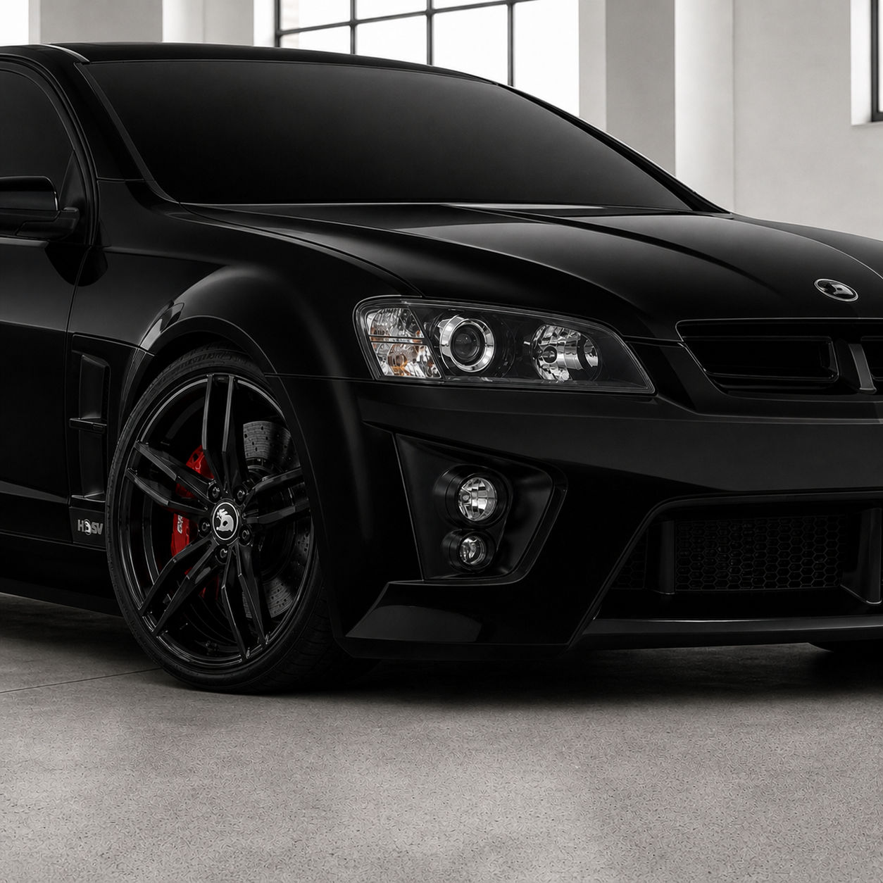 Suits Commodore VE VF - Blades 22x8 Gloss Black Wheels