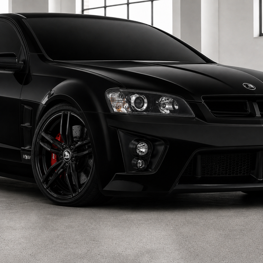 Suits Commodore VE VF - Blades 22x8 Gloss Black Wheels