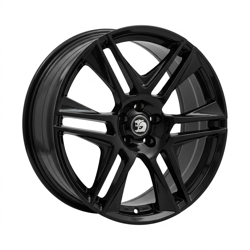 Suits Commodore VE VF - Blades 22x8 Gloss Black Wheels