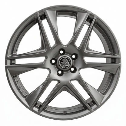 Suits Commodore VE VF - Blades 22x8 Hyper Dark Machine Lip Wheels