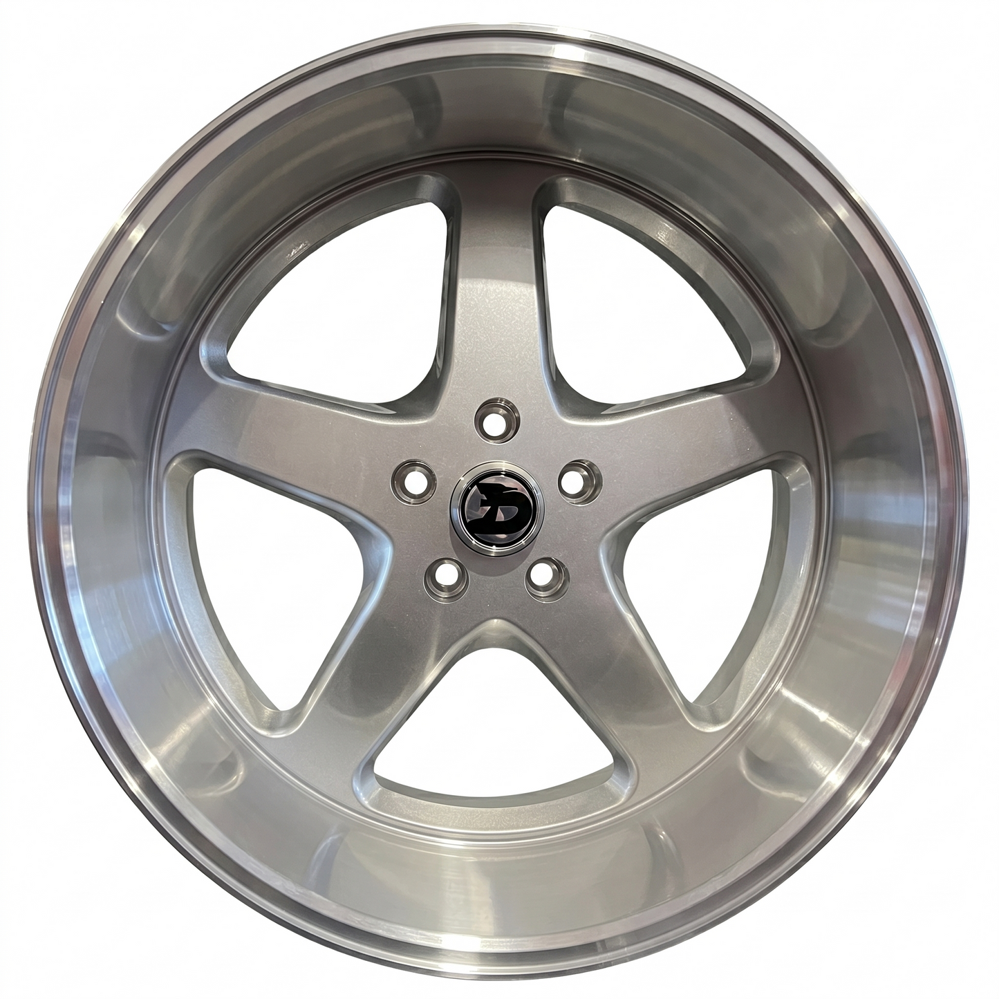 WALKY 20x10 - GLOSS SILVER MACHINED LIP (1PAIR)
