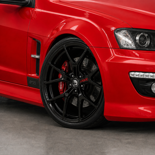 Suits Commodore VT VX VY VZ VE VF - GTSR 22x8 Gloss Black Wheels
