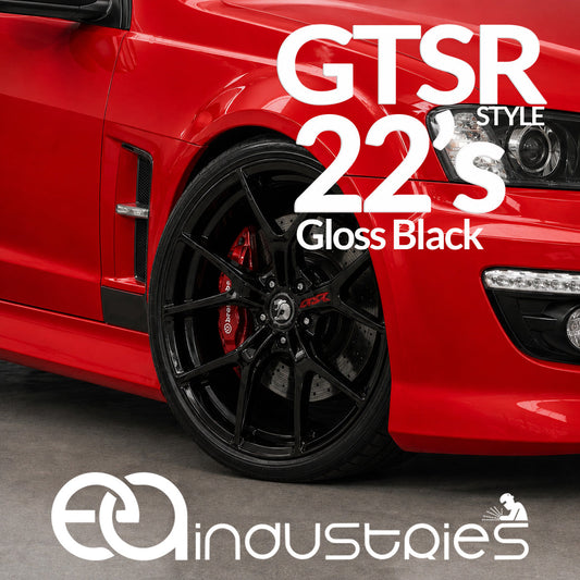 Suits Commodore VT VX VY VZ VE VF - GTSR 22x8 Gloss Black Wheel Rims