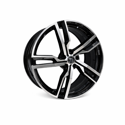 LSA 22x8 BLACK MACHINE FACE - 1 SET
