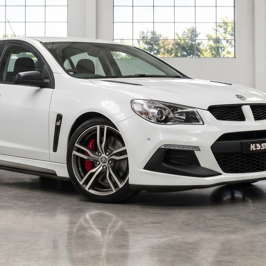 Suits Holden Commodore VT VX VY VZ VE VF - LSA 22x8 Black Machine Face Wheels