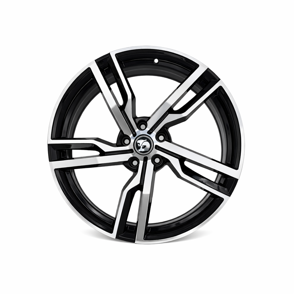 Suits Holden Commodore VT VX VY VZ VE VF - LSA 22x8 Black Machine Face Wheels