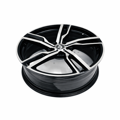 Suits Holden Commodore VT VX VY VZ VE VF - LSA 22x8 Black Machine Face Wheels