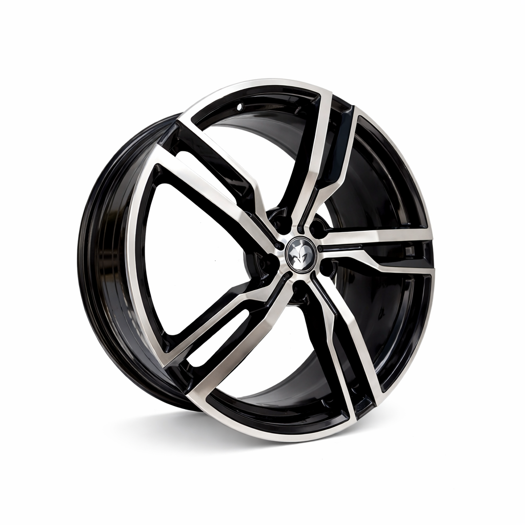 Suits Holden Commodore VT VX VY VZ VE VF - LSA 22x8 Black Machine Face Wheels