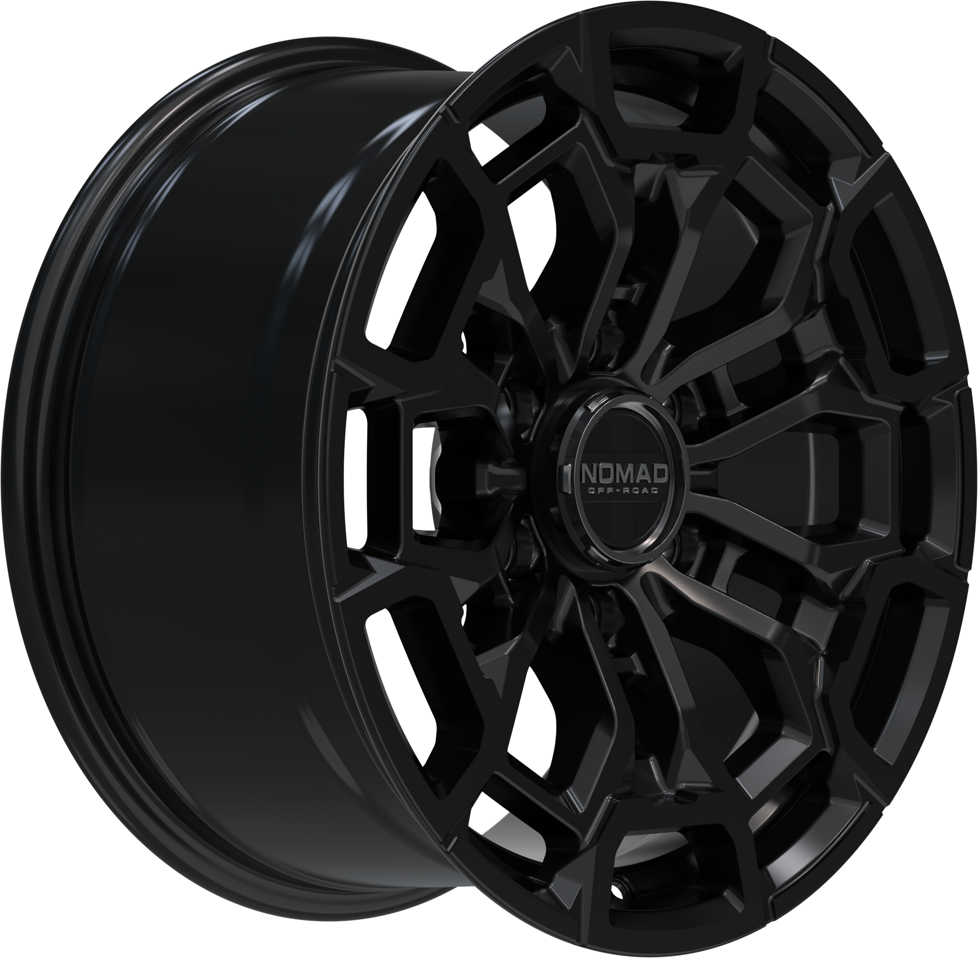 Nomad N162 Black Satin Lacquer wheel side angle