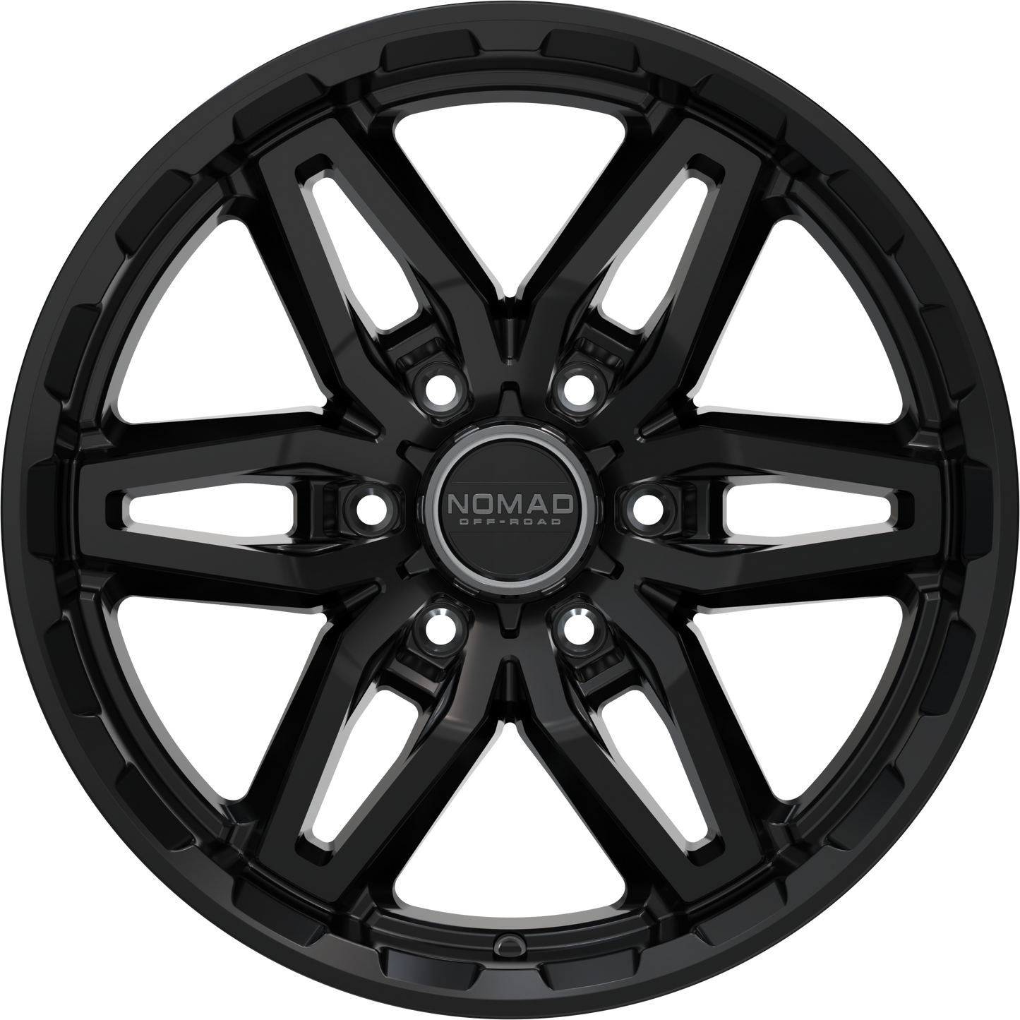 Nomad N232 Black Satin Lacquer wheel front view