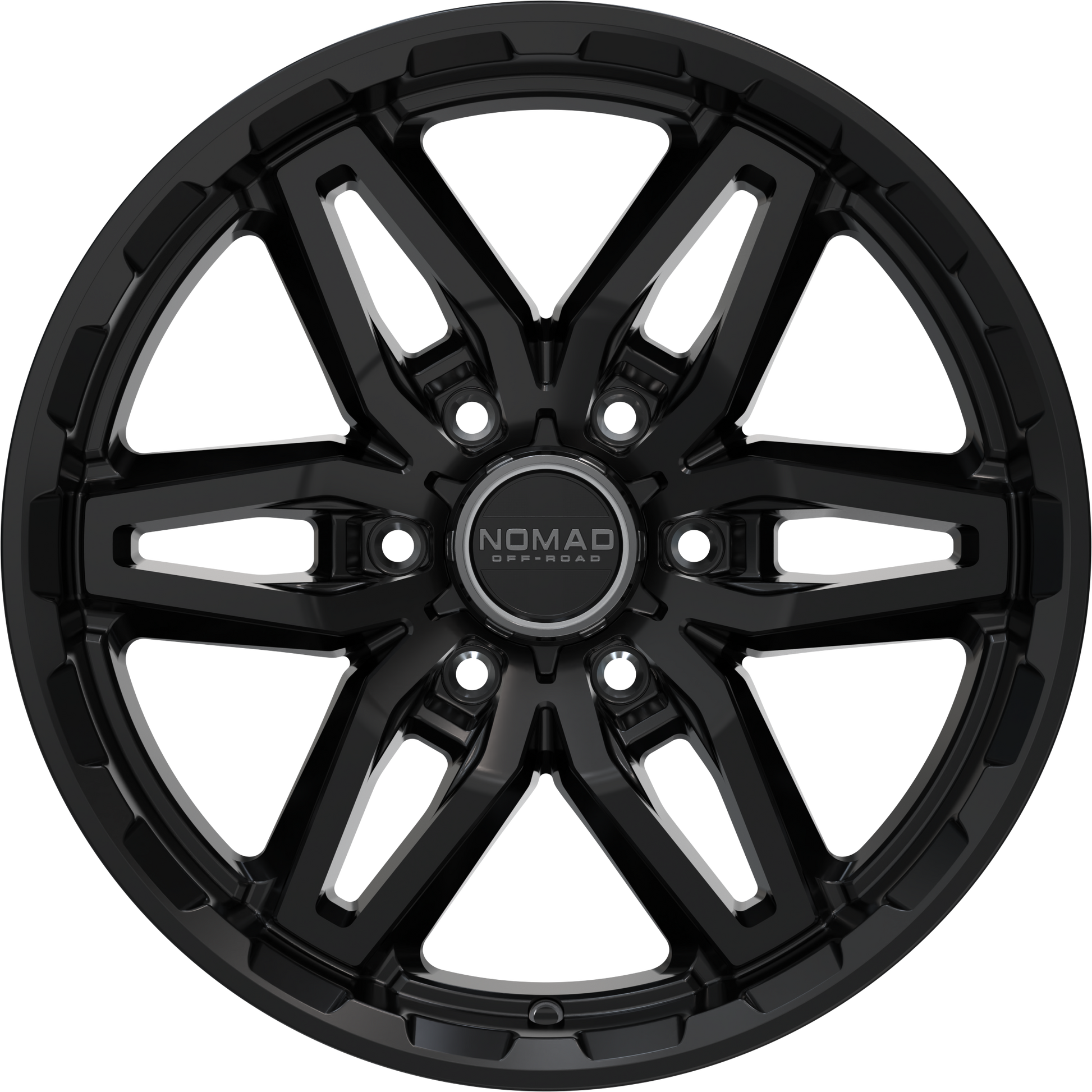 Nomad N232 Black Satin Lacquer wheel front view