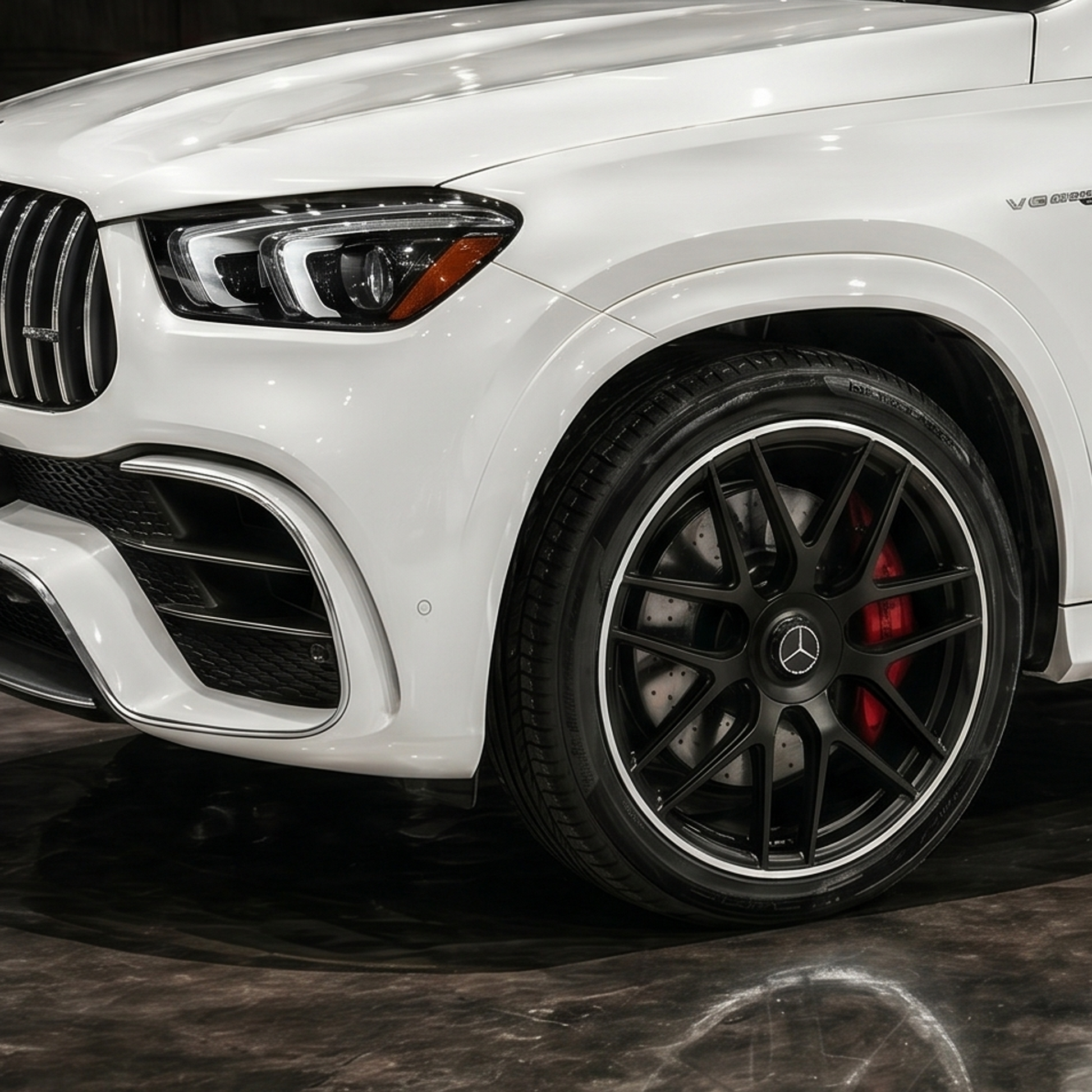AMG Style 22x10 Black Machine Lip - Mercedes ML GL GLE GLS Class