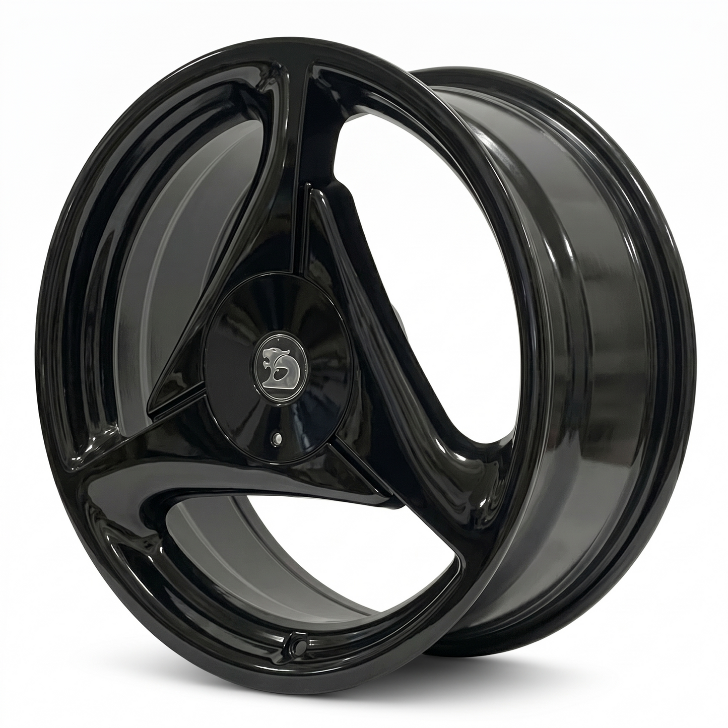 Suits Holden Commodore VT VX VY VZ VE VF - Tri Spoke Style 20x8 Gloss Black Wheels