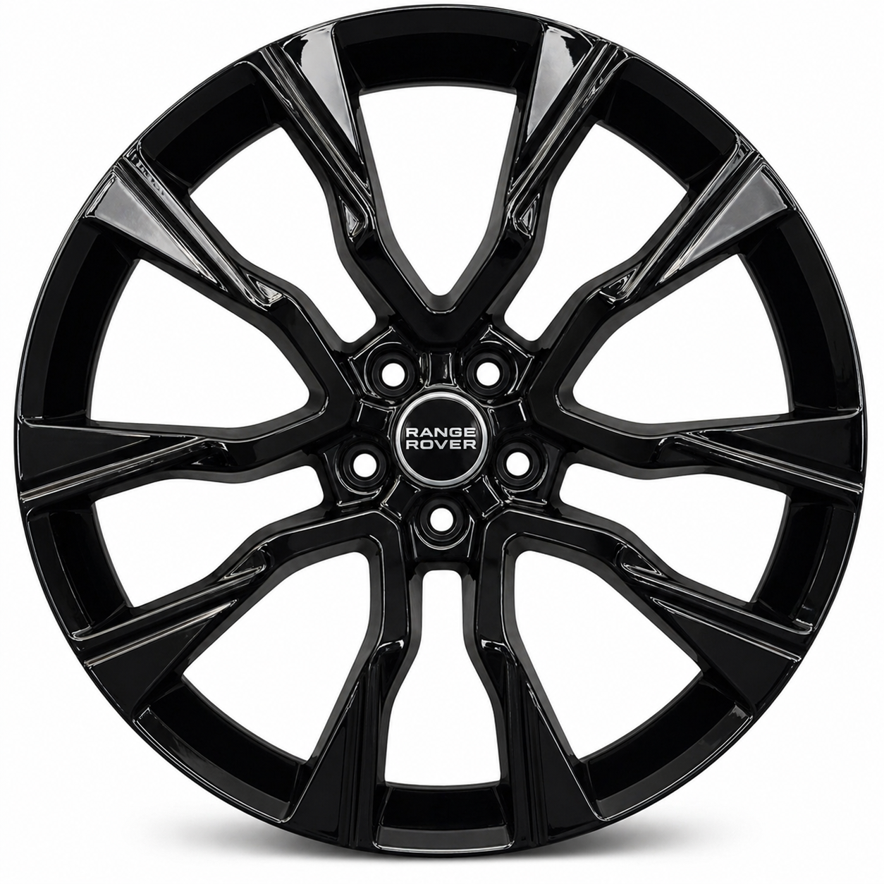 Suits Range Rover Vogue Sport Defender Discovery - Range Rover Style 22x9.5 Gloss Black Wheels