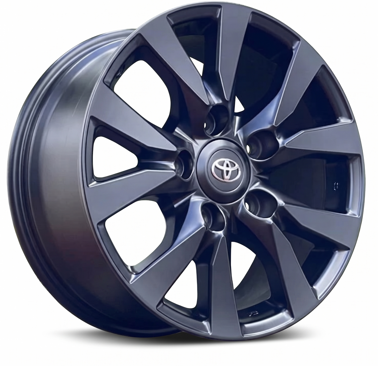 Suits Toyota Land Cruiser 100 Series 1998-2007 - 18x8 Satin Black Wheels