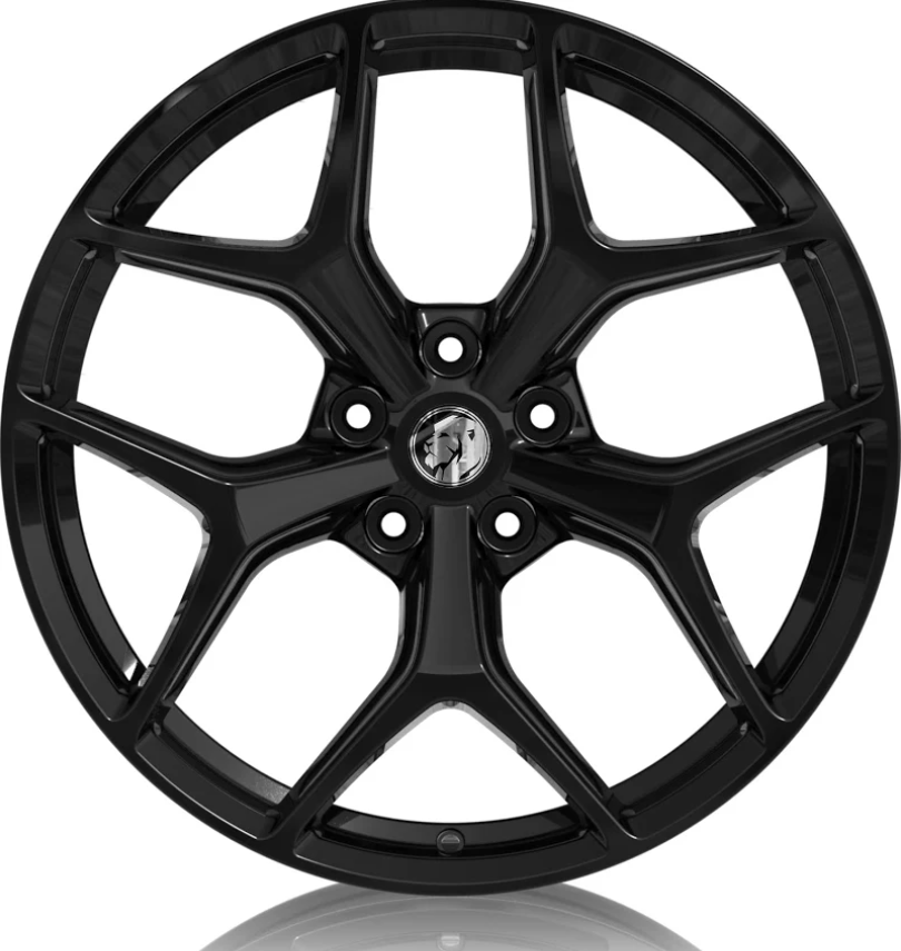 Suits Holden Commodore VZ VE VF HSV - GTSR Style 20" Gloss Black Dark Tint Staggered Wheels