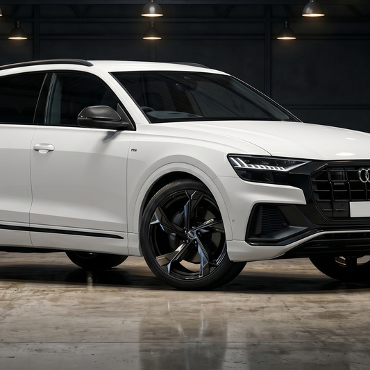Suits Audi SQ5 Q5 Q7 Q8 SQ7 - 5-Blade Style 22x9.5 Gloss Black Wheels