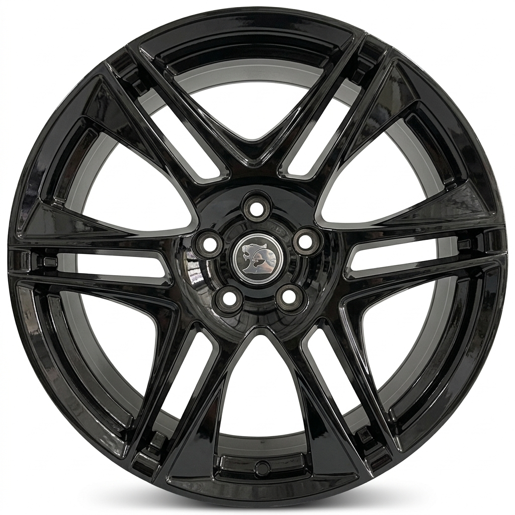 GTS Blade Style 20x8.5/9.5 Gloss Black Staggered Set - Holden Commodore VZ VE VF