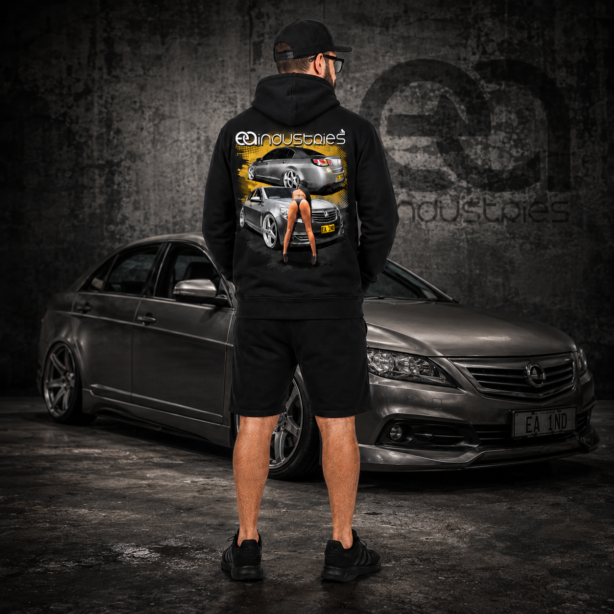 EA Industries Hoodie — Legs Design