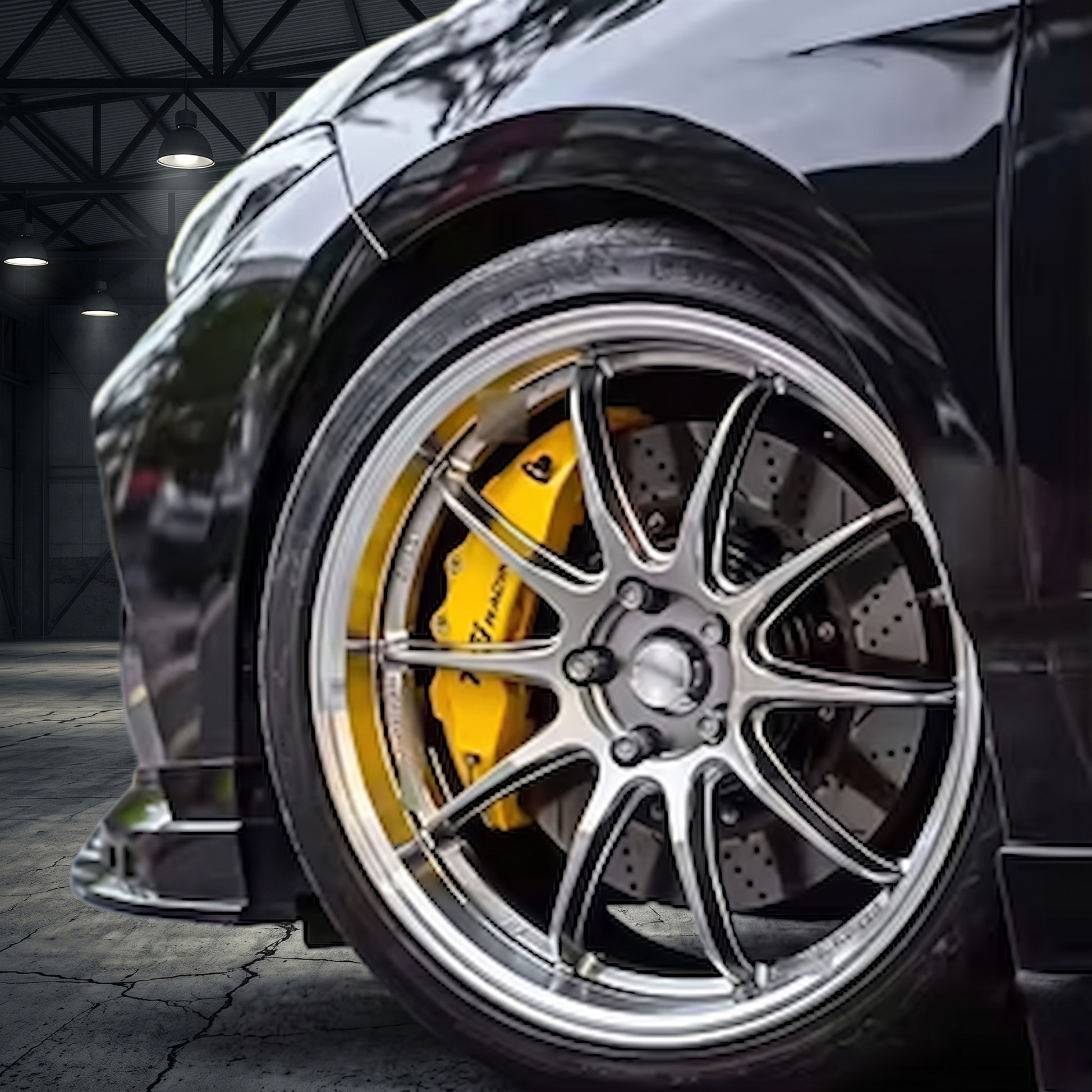 Suits Nissan Skyline Silvia 350Z 370Z Evo RX7 RX8 — ZR10 Style 19" Staggered Hyper Silver Wheels | 5x114.3
