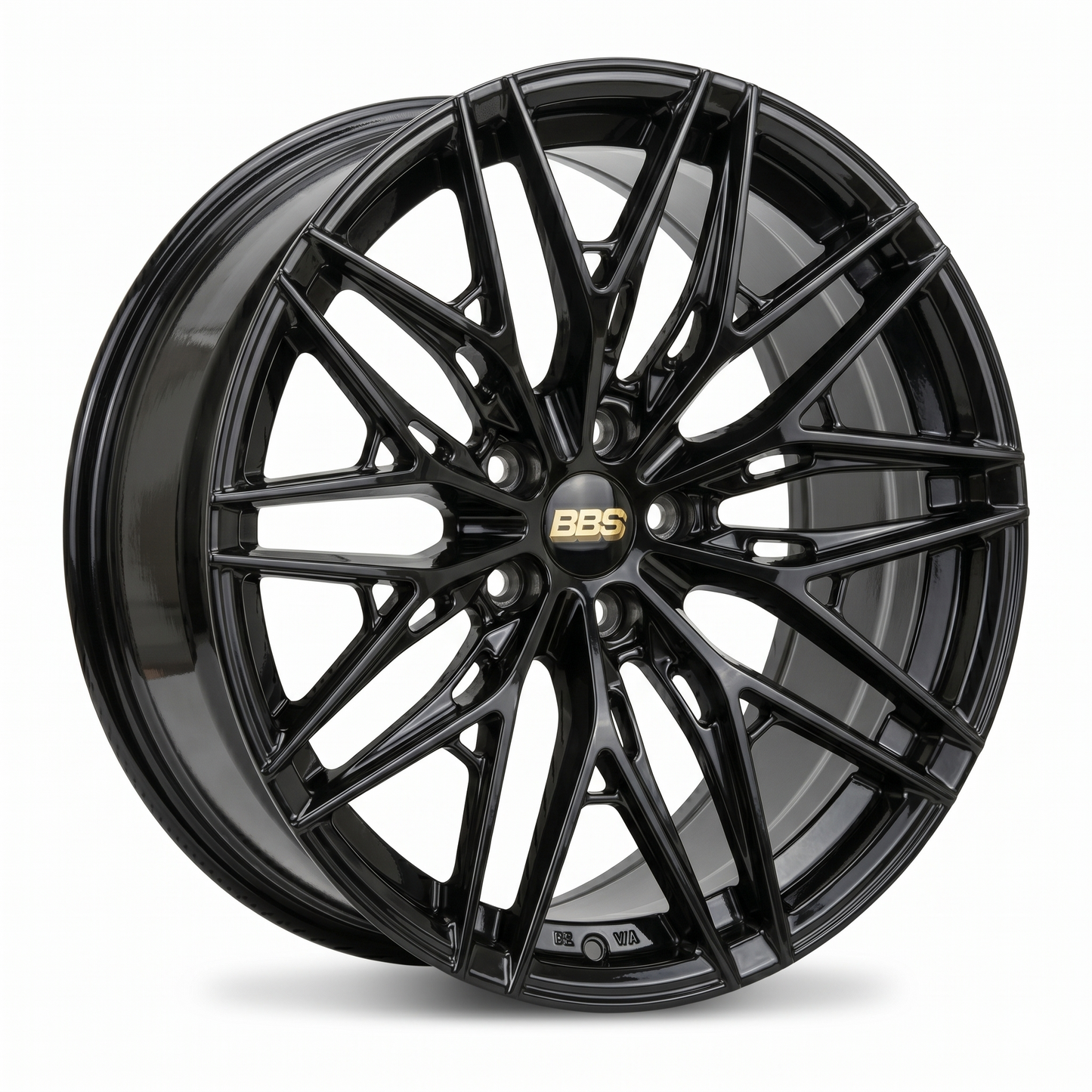 Suits Toyota Nissan JDM — BBS Style 19" Staggered Gloss Black Wheels | 5x114.3