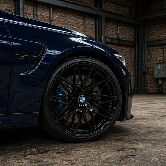 Suits BMW 3 4 5 Series X3 X5 — 666 M Sport Style 19" & 20" Staggered Gloss Black Wheels | 5x120
