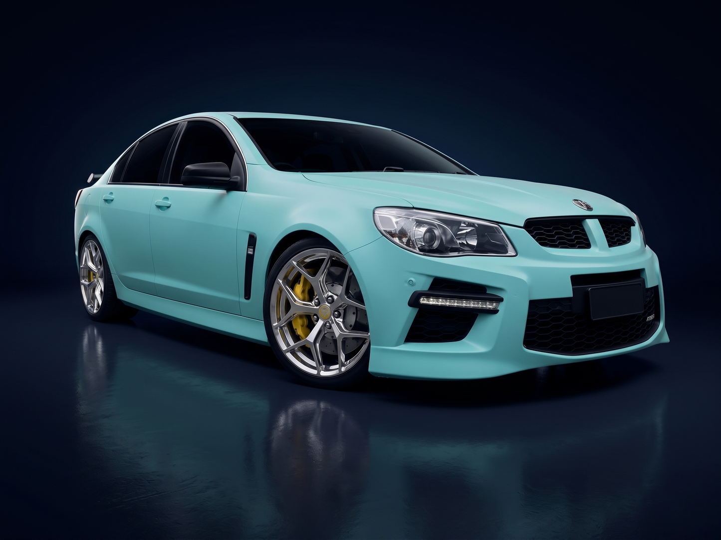 Suits Holden Commodore VT VX VY VZ VE VF — GTSR Style 20" Staggered Fully Polished Wheels | 5x120 with Tyres