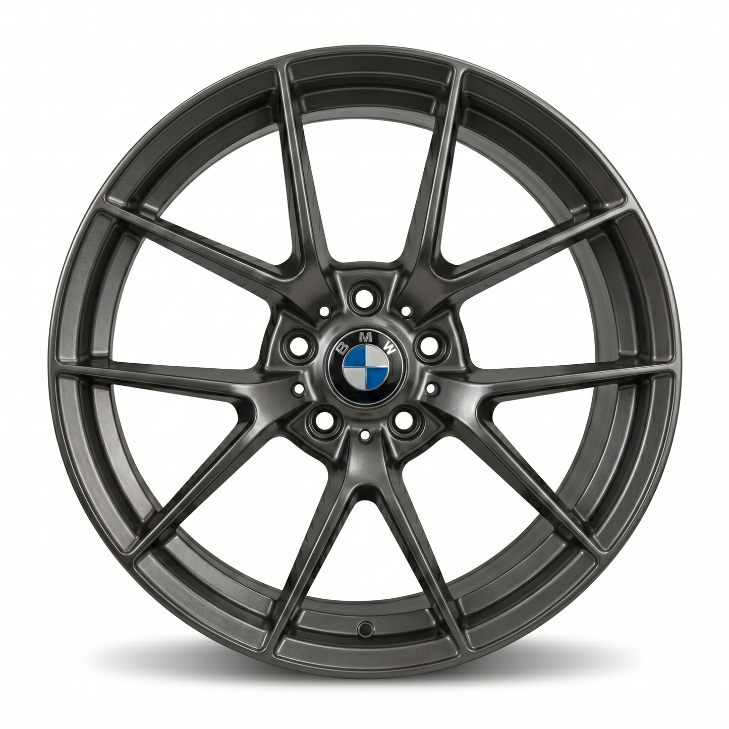 Suits BMW 3 4 5 Series X3 X4 X5 E F Chassis — M3 Competition Style 19x8.5 Satin Grey Gloss Black Wheels | 5x120