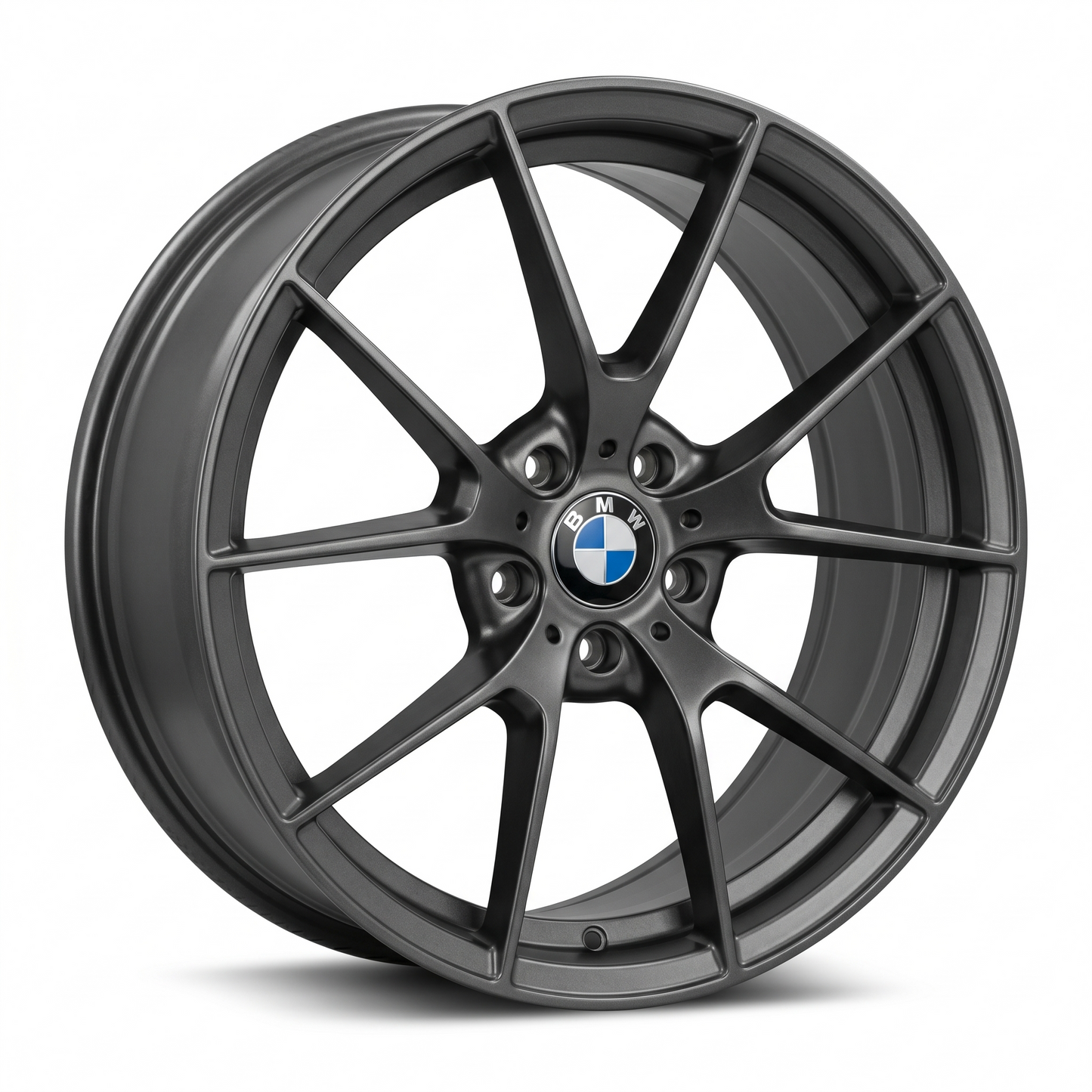 Suits BMW 3 4 5 Series X3 X4 X5 E F Chassis — M3 Competition Style 19x8.5 Satin Grey Gloss Black Wheels | 5x120
