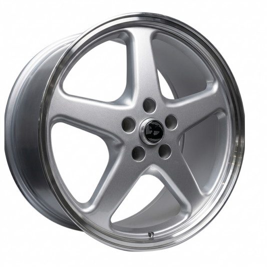 WALKY 20x10 - GLOSS SILVER MACHINED LIP SET