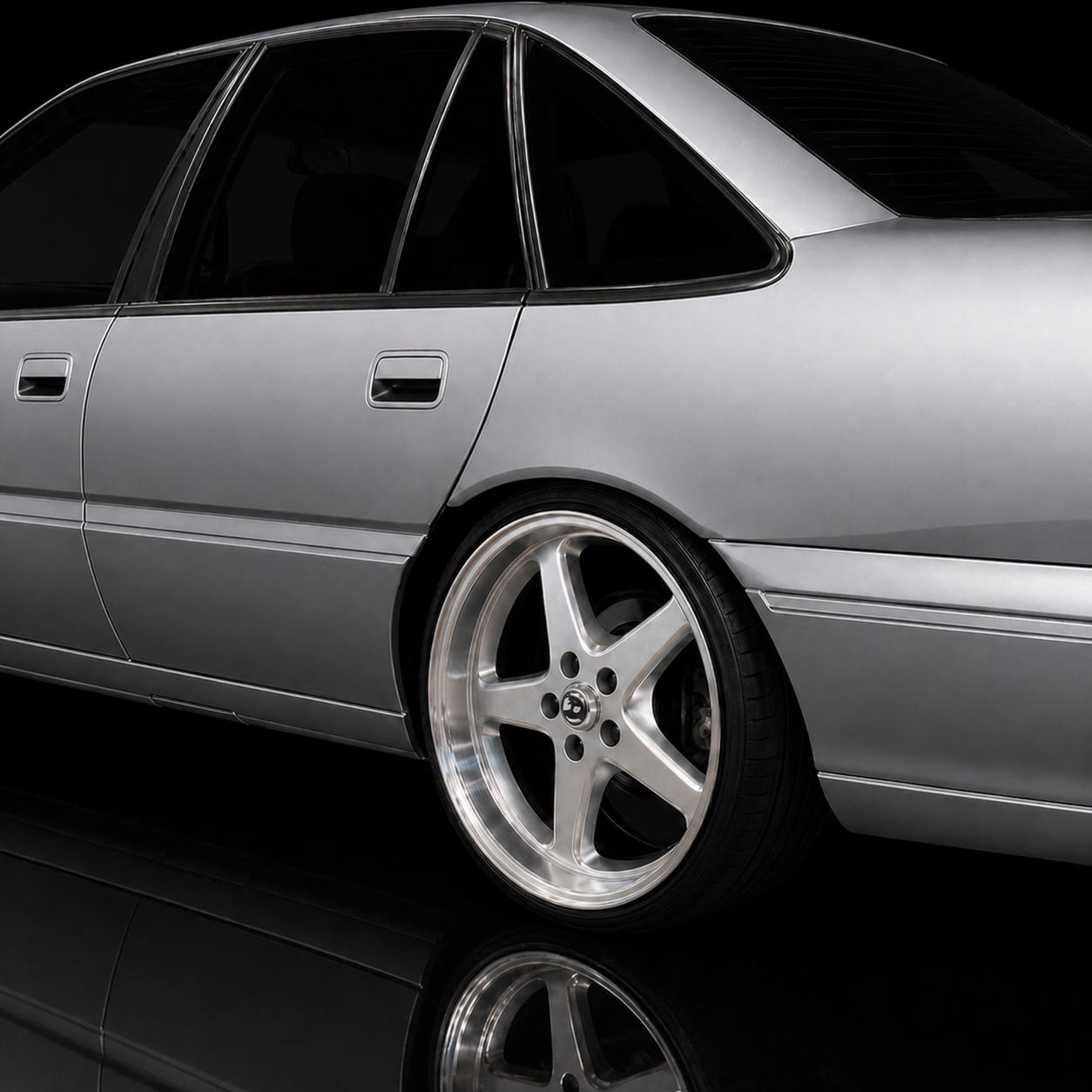 WALKY 20x10 - GLOSS SILVER MACHINED LIP (1PAIR)