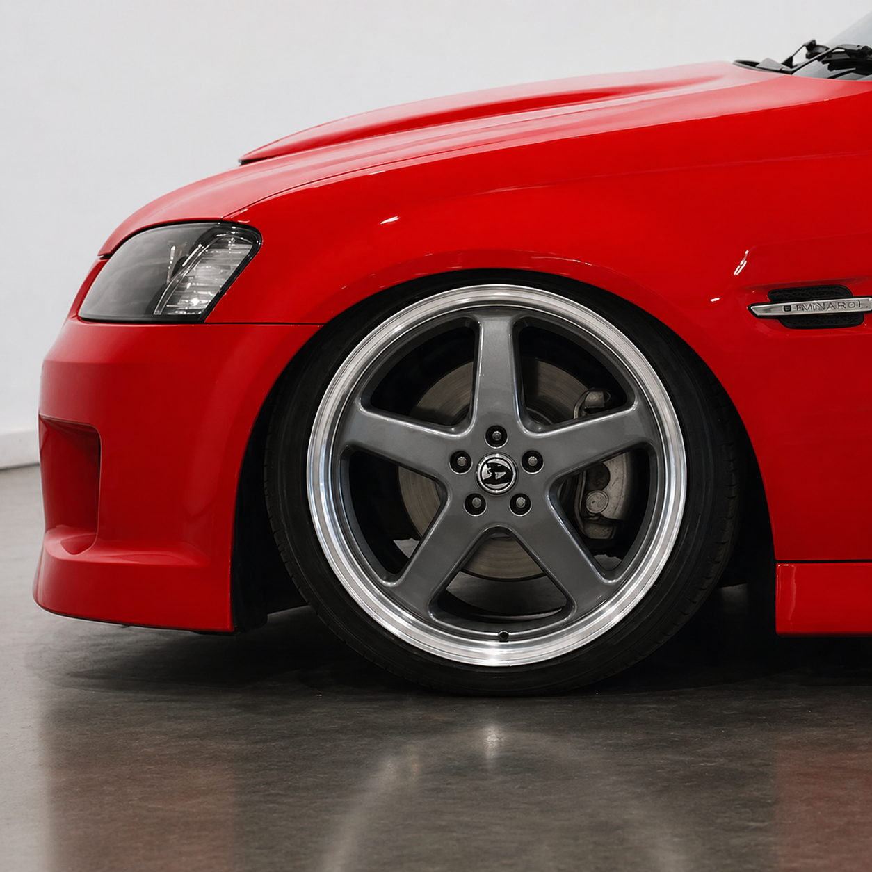 WALKY 20x8.5 - MX GREY MACHINED LIP SET