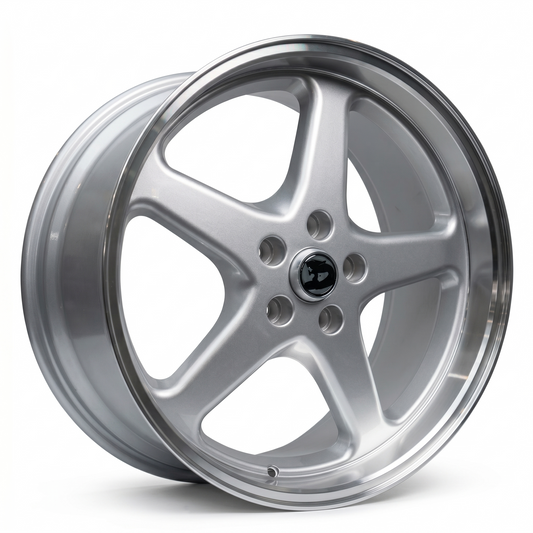 WALKY 20x9.5 - GLOSS SILVER MACHINED LIP (1PC)