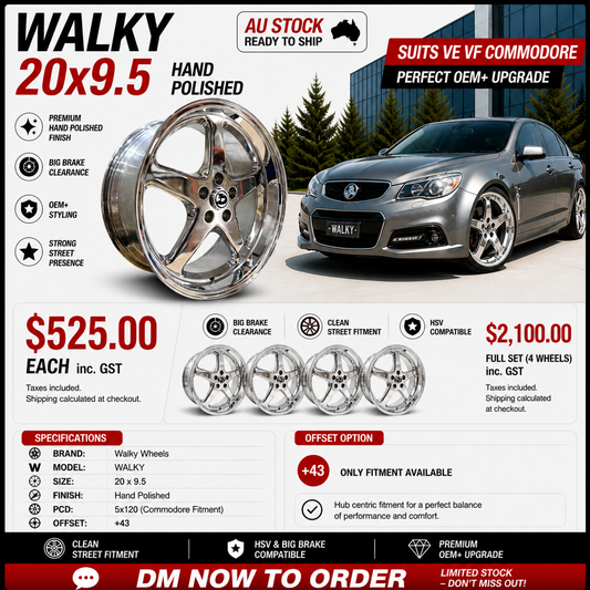 WALKY 20x9.5 - HAND POLISHED (1PC)