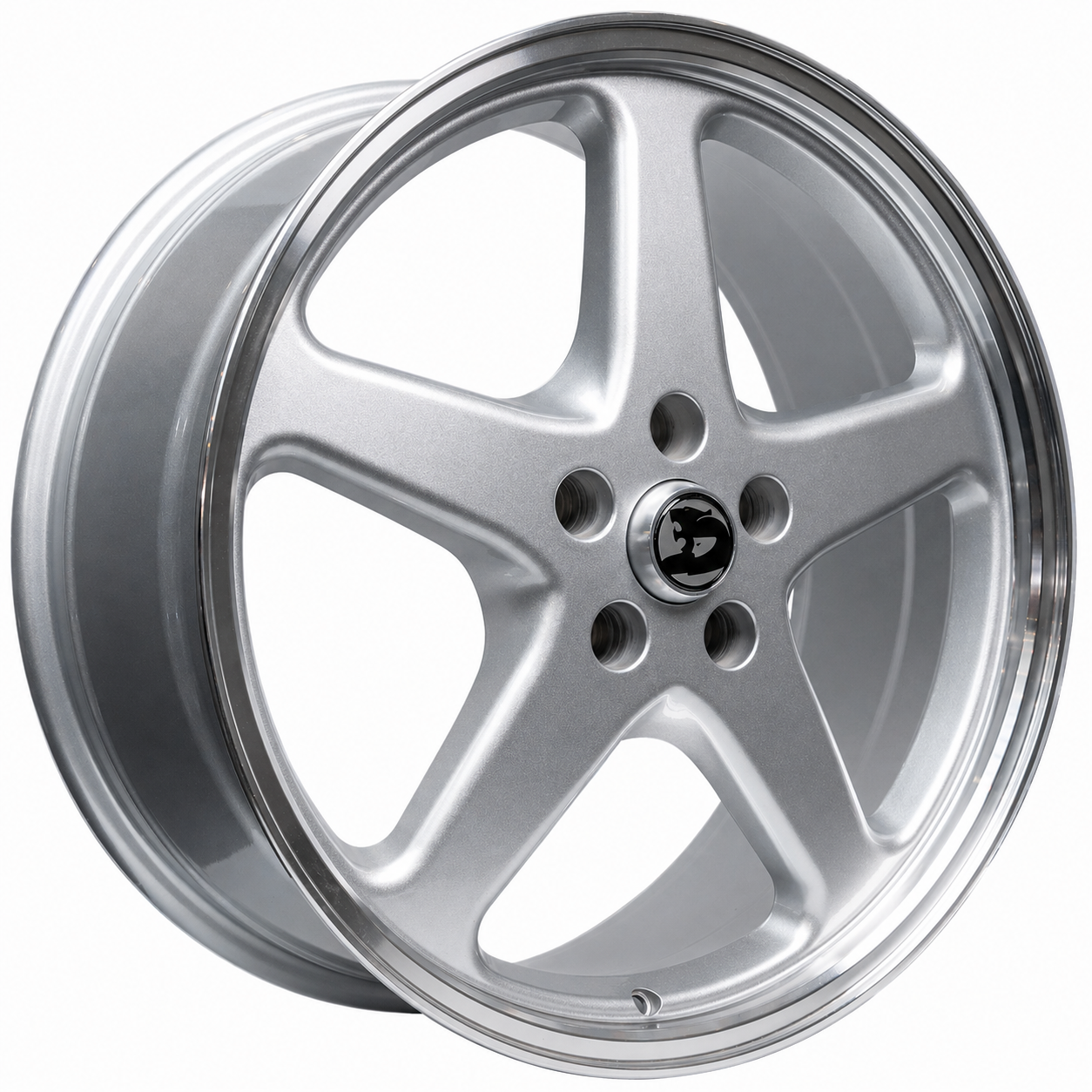 WALKY 22x9 - GLOSS SILVER MACHINED LIP SET
