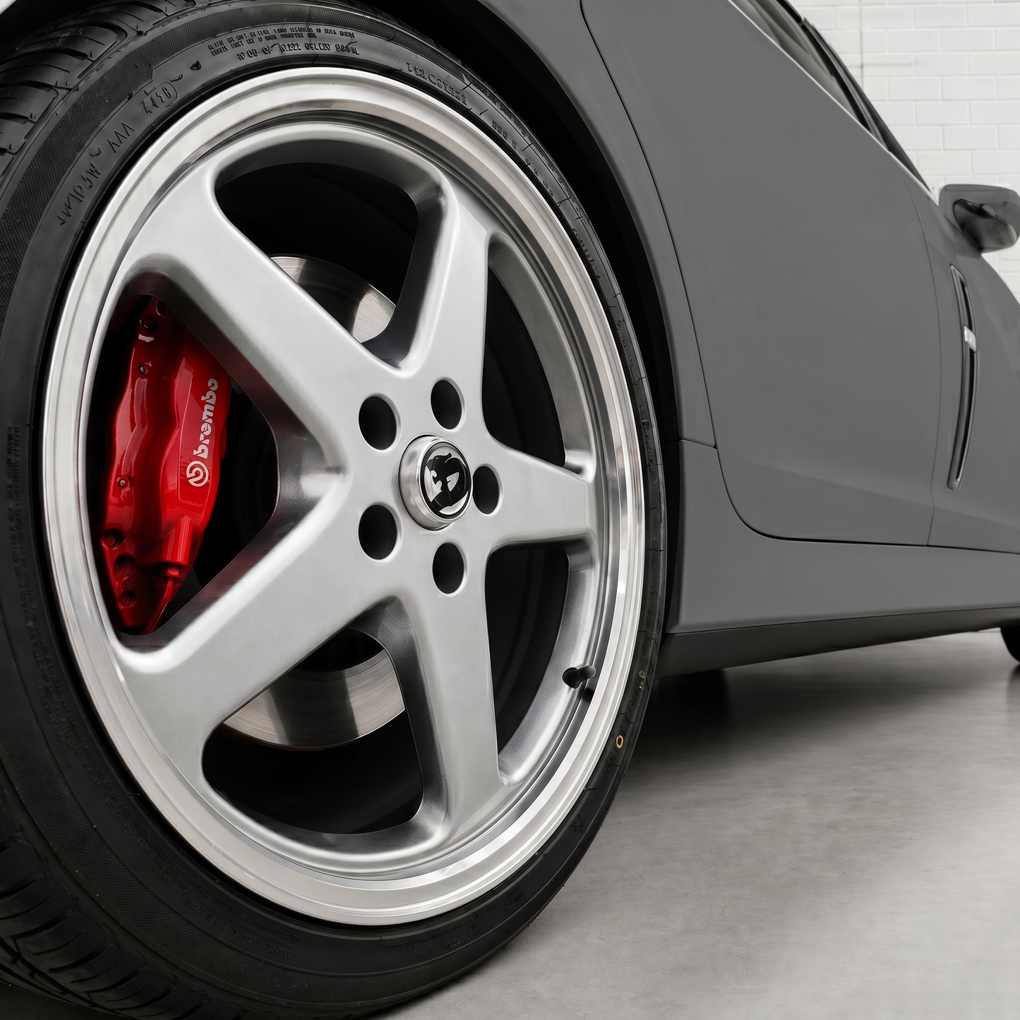WALKY 22x9 - GLOSS SILVER MACHINED LIP (1pc)